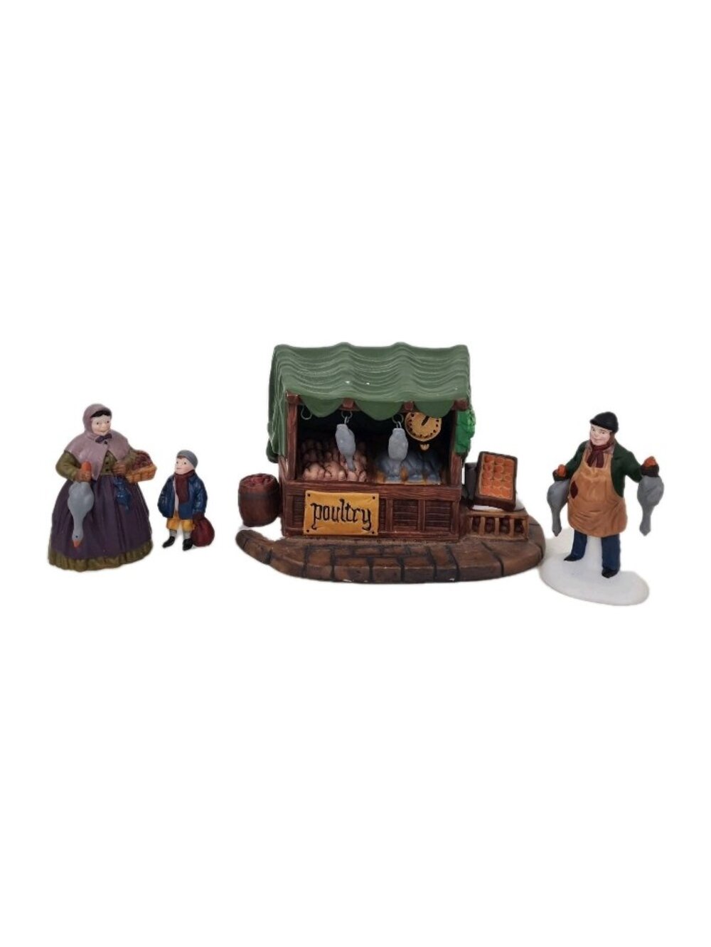 Department 56 "Poultry Market" 5559-0 Heritage Village Accessory Handpainted